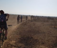 Cycling in Botswana